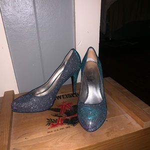 Nine West sparkle heels. EUC